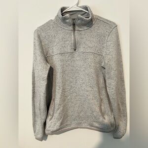 Thread & Supply Gray Heather Quarter-Zip Hoodie